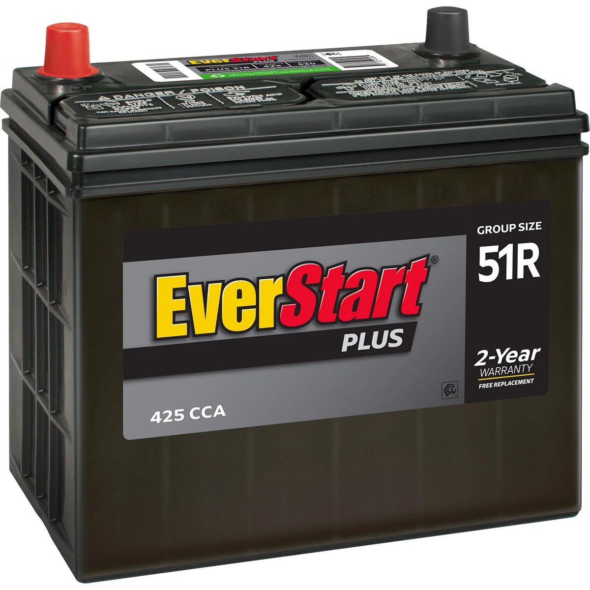 Lead Acid Automotive Battery Group Size 51R 12 Volt 425 CCA G449951