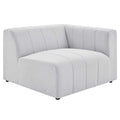 Ivory White Fabric Corner Chair I94493