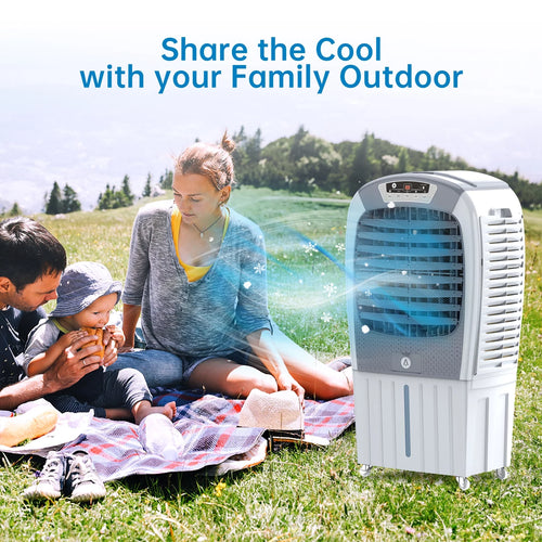 3-in-1 Portable Evaporative Air Cooler Fan & Humidifier with Remote Y944