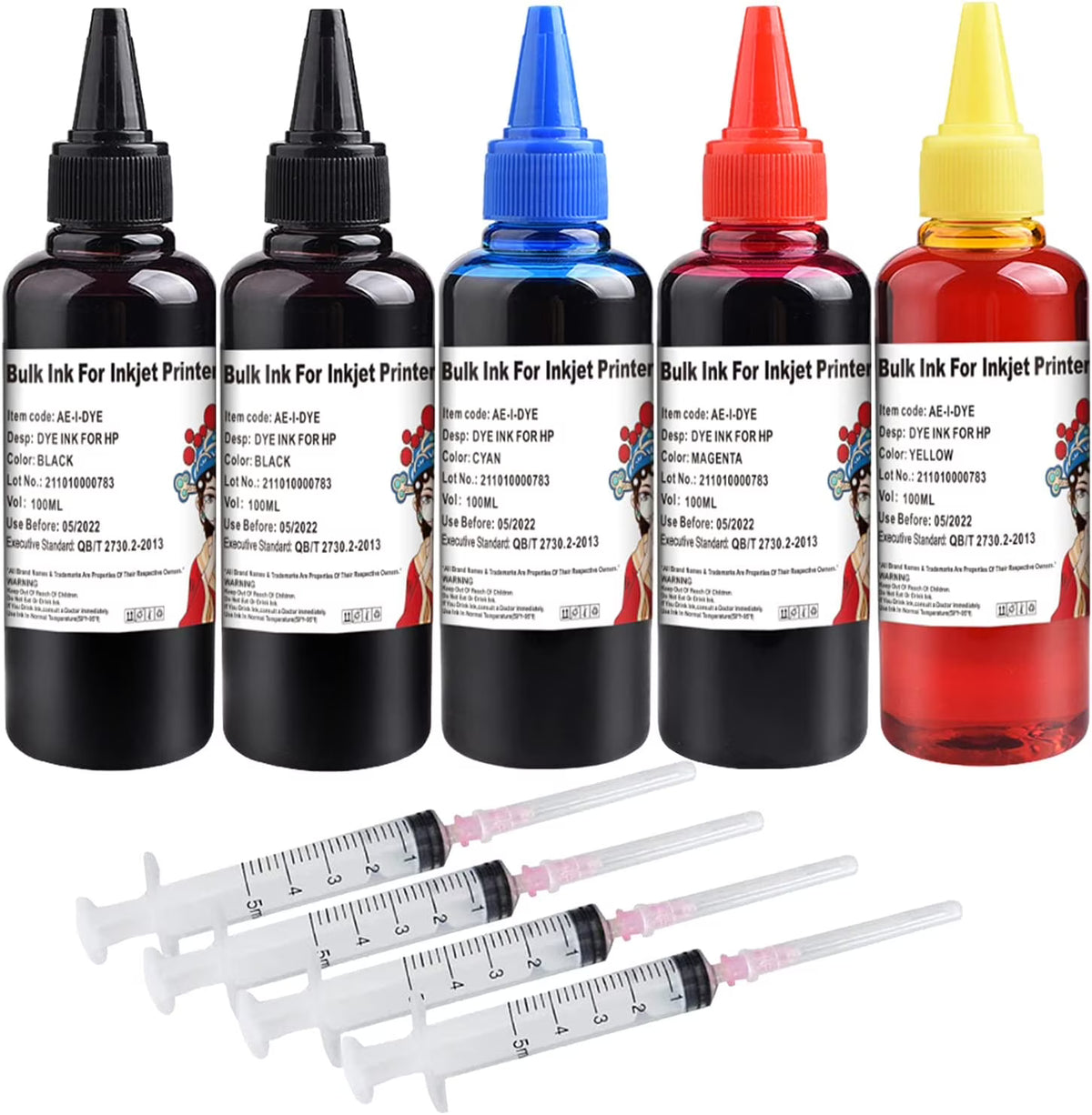 5x100ml Ink Refill Kit K1269