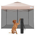 10x10 Pop Up Screened Canopy Tent G413