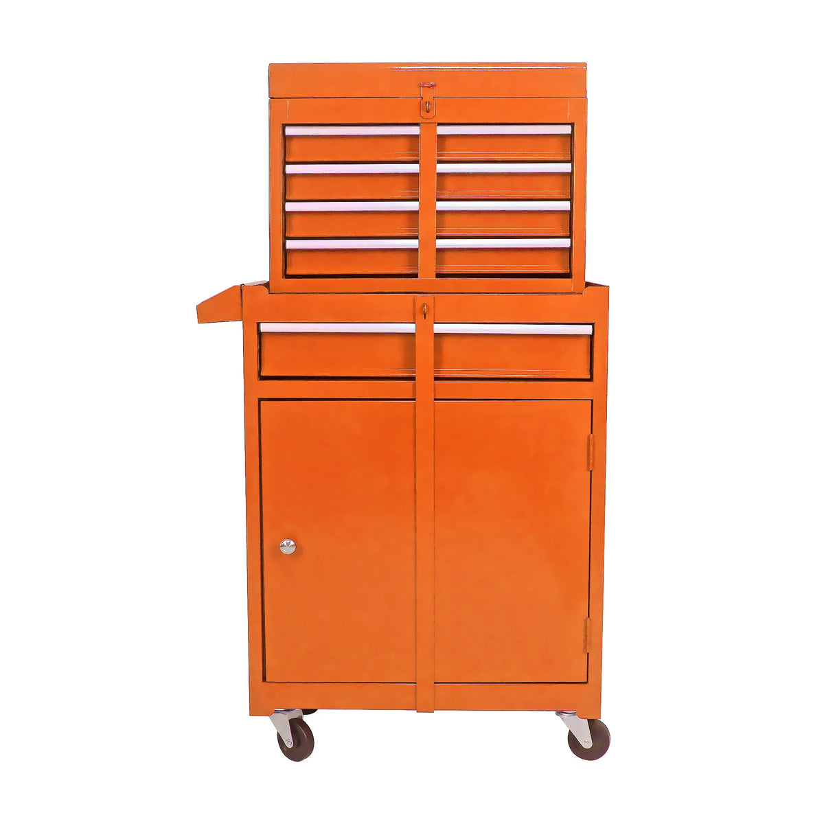 2 in 1 Steel Rolling Tool Chest, 8 Drawer, Black A681