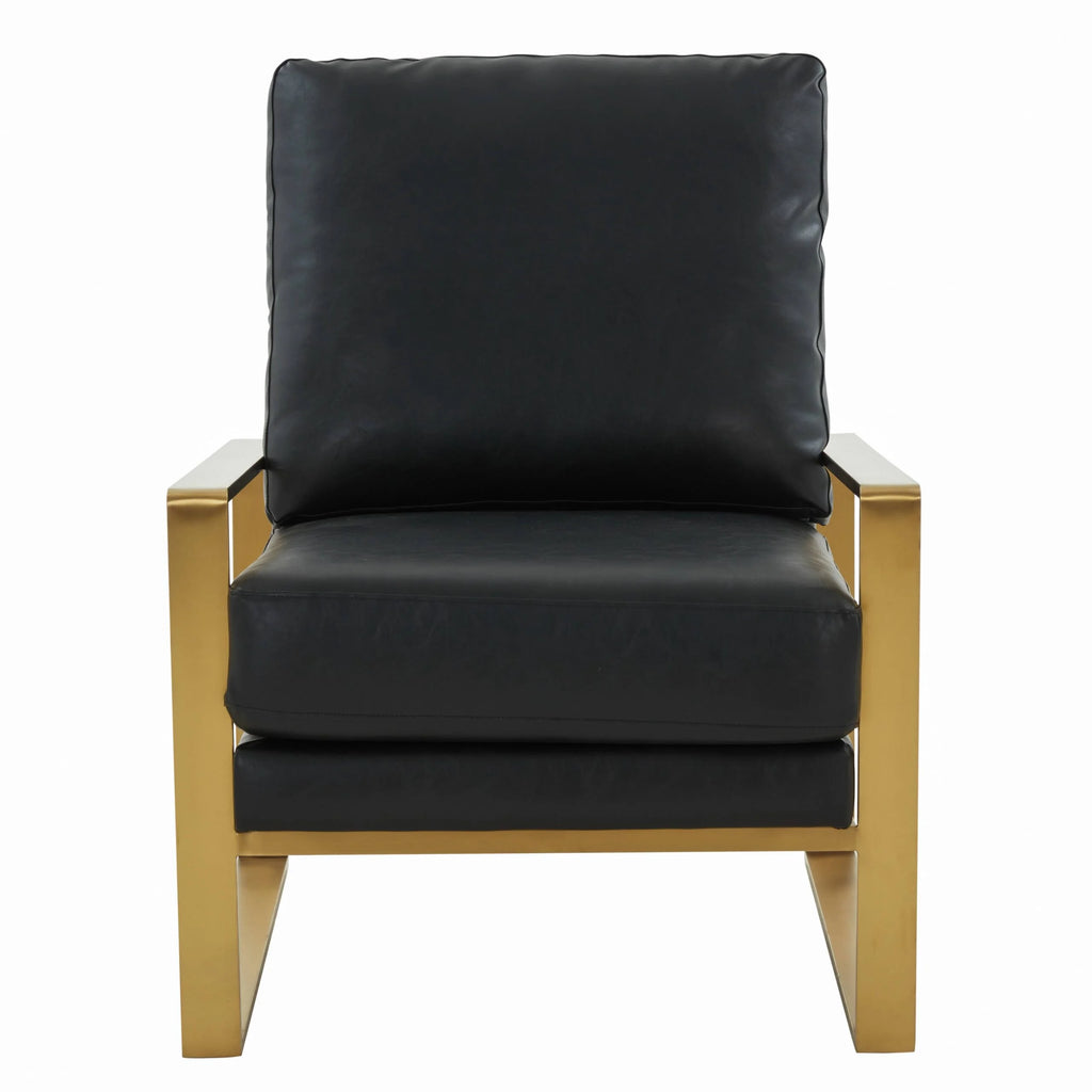Black Leather 3-Piece Living Room Set with Octagonal Coffee Table Z4898