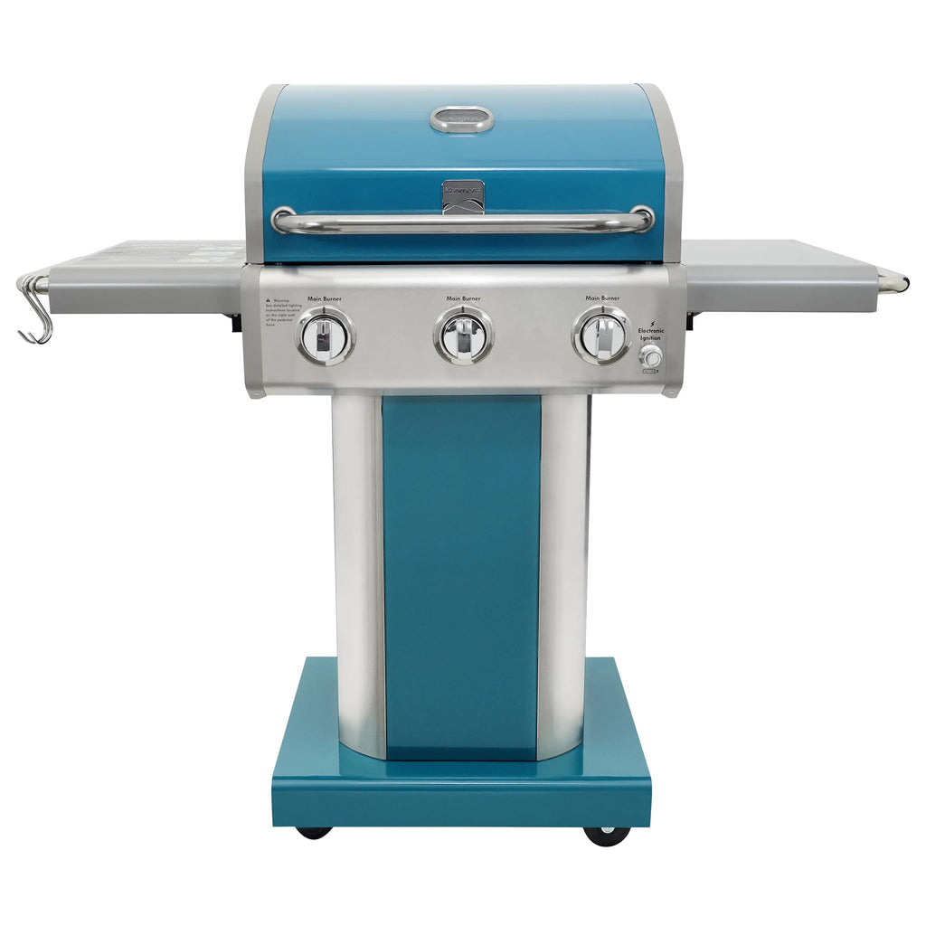 3-Burner Propane Gas Grill with Foldable Side Tables L5509
