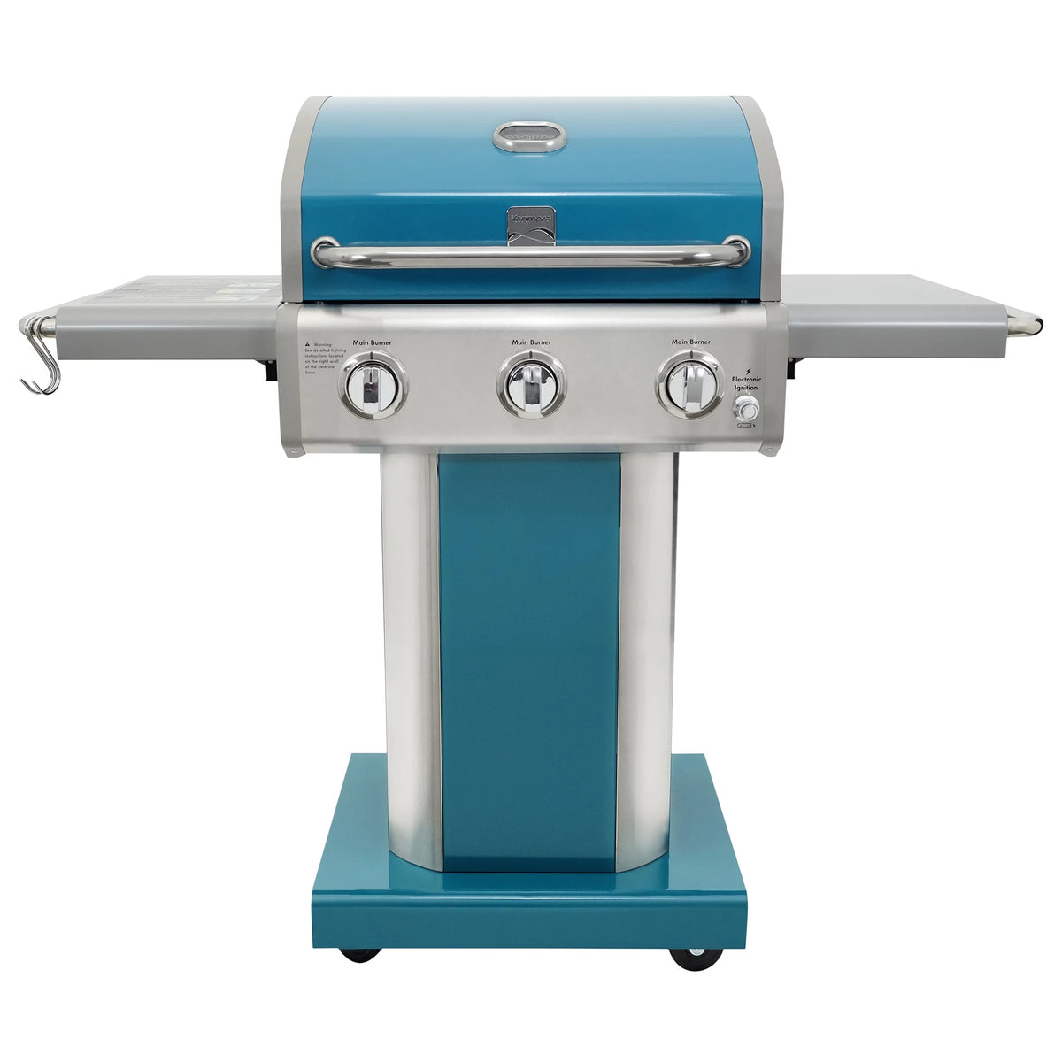 3-Burner Propane Gas Grill with Foldable Side Tables L5509