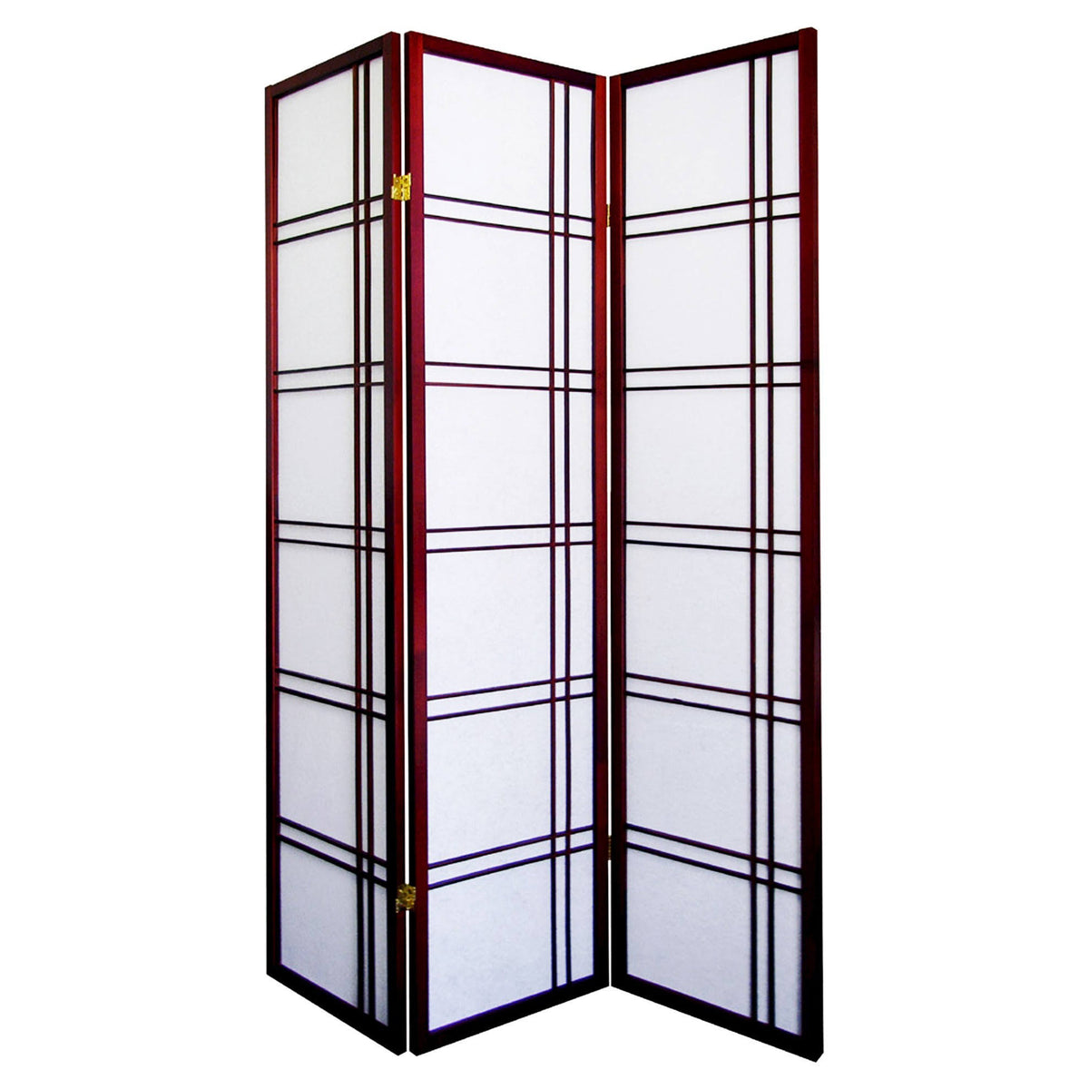 3 Panel Room Divider Cherry Red T834