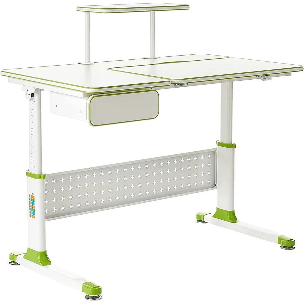 Green Height Adjustable Children's Chair with Study Desk P4053