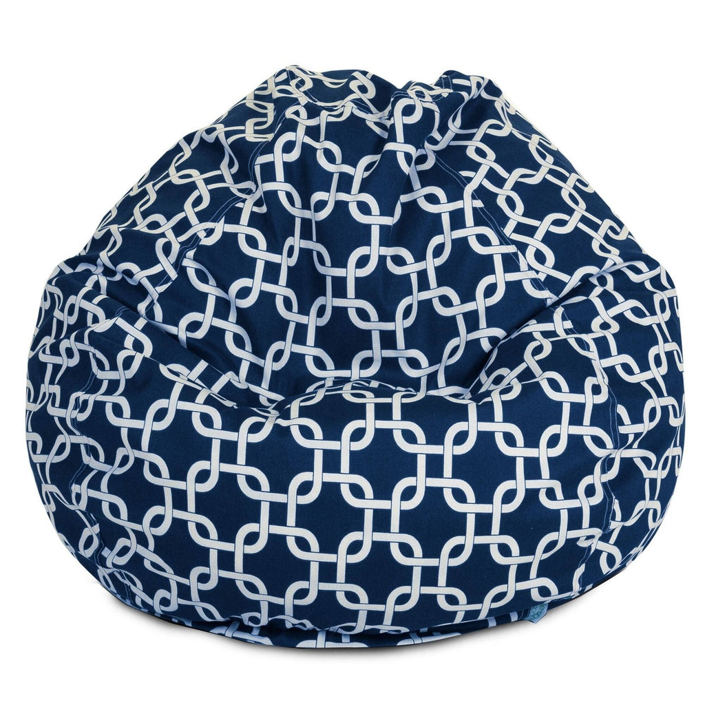 Navy Blue Large Classic Bean Bag Chair Z541005