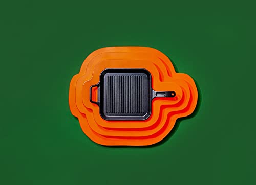 12 Inch Seasoned Cast Iron Grill Pan with Loop Handles R3415