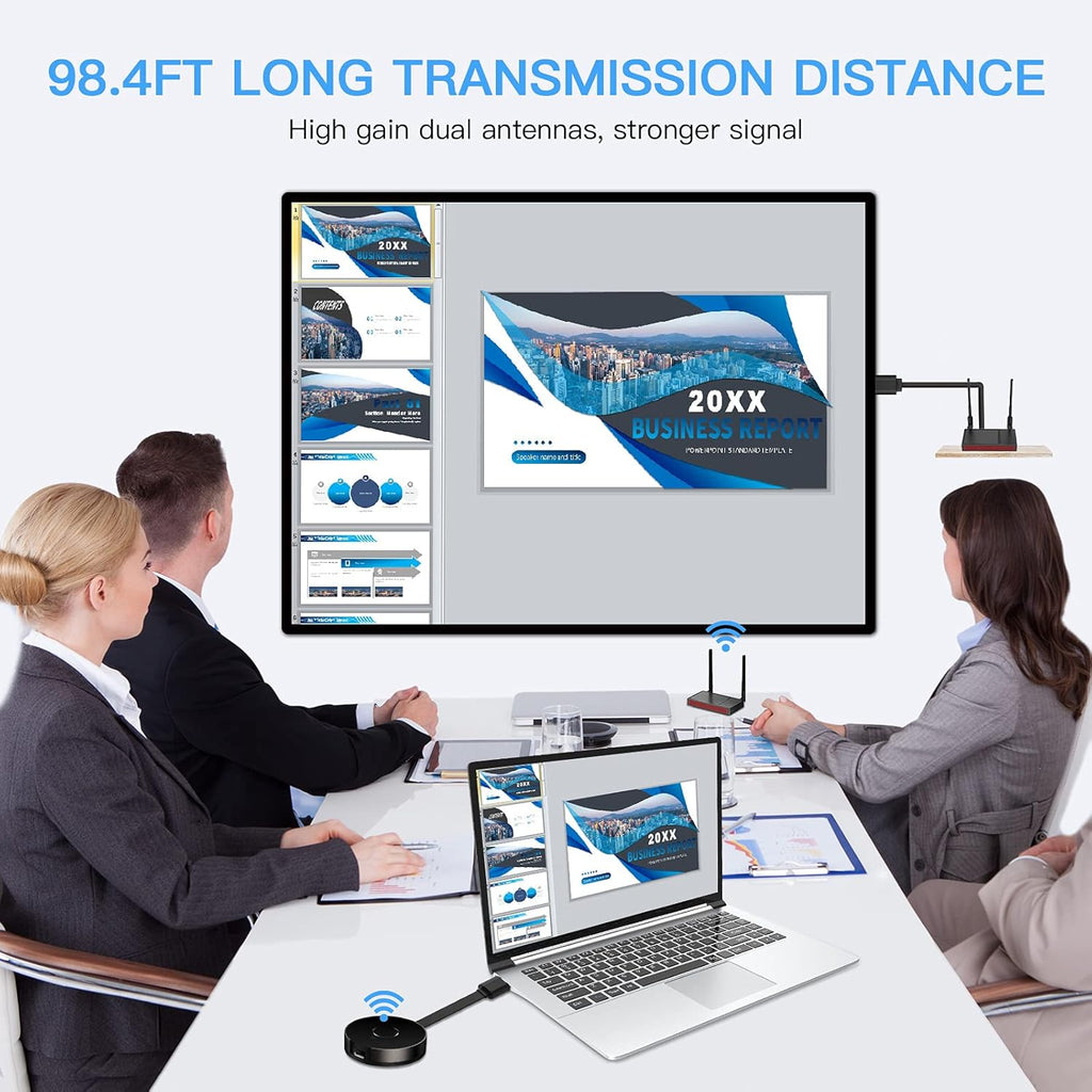 Wireless HDMI Transmitter and Receiver Kit, 4K @30Hz Streaming Video/Audio System S386228