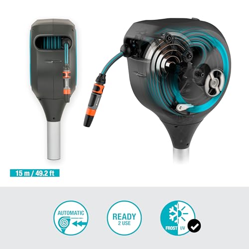 50' x 1/2" Automatic Retractable Garden Hose Reel E670