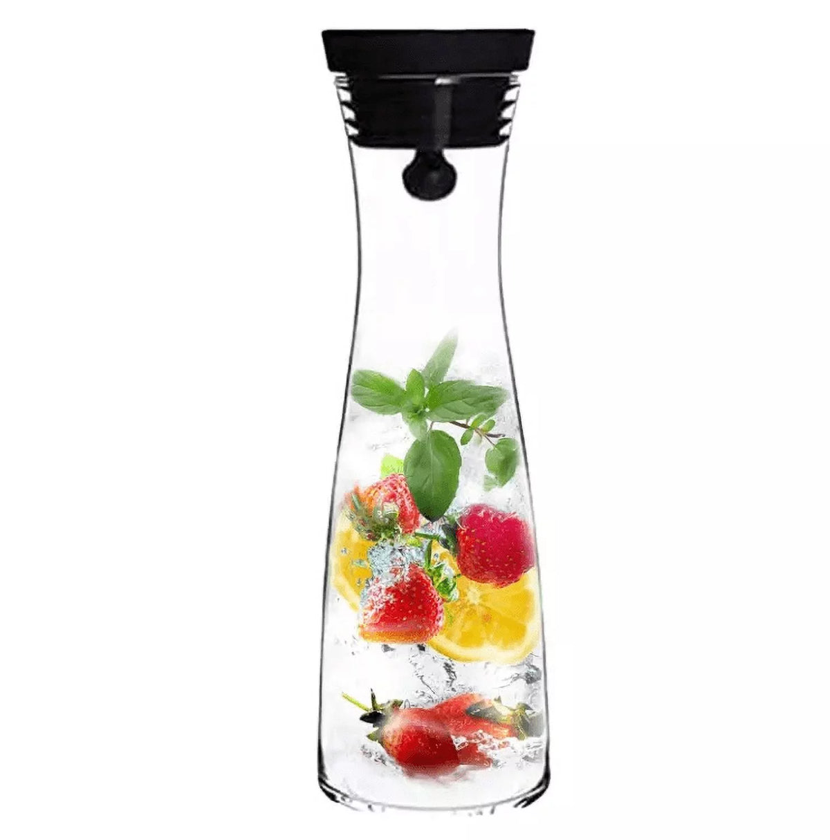 50 oz Glass Pitcher with Stainless Steel Lid and Brush V623