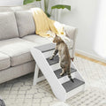 Foldable Wood Carpeted Pet Stairs Q81804
