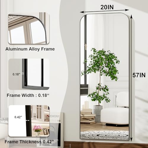 Gold Full Length Aluminum Frame Mirror Y546