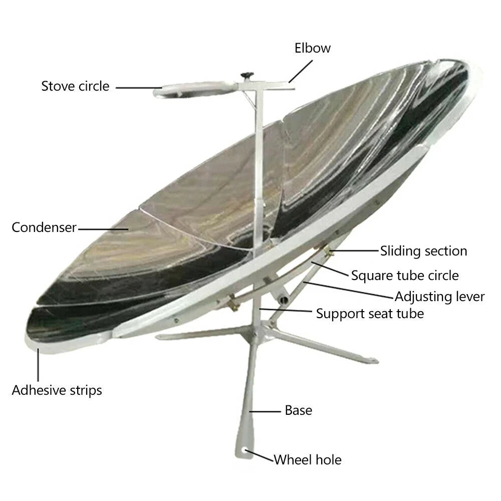 Parabolic Solar Cooker Stoves 150 cm Diameter X4056