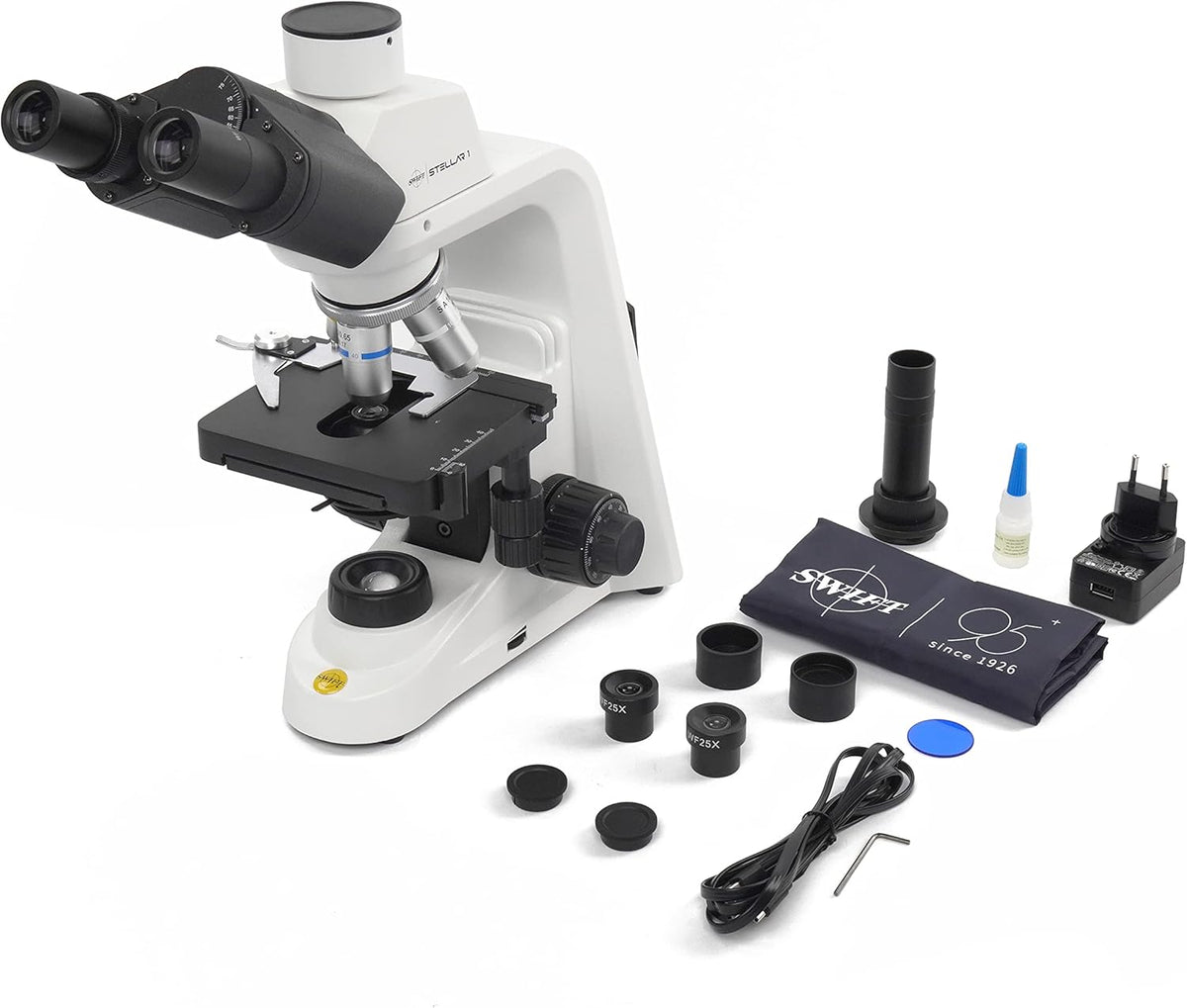 Compound Microscope 40X-2500X Magnification Trinocular G76275