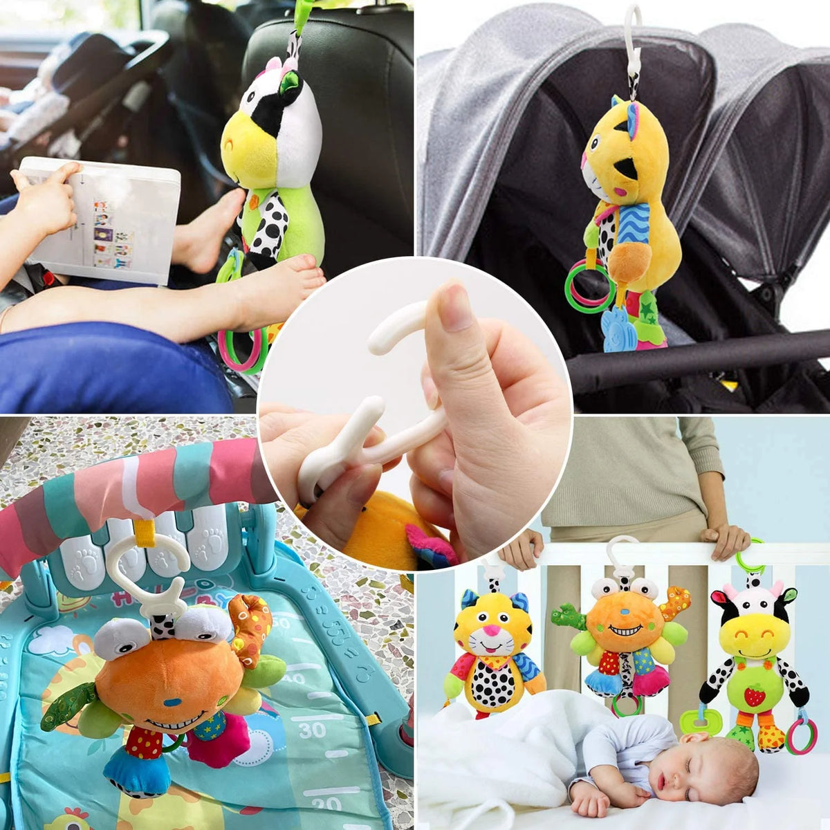 Tiger Baby Car Seat Toys with 24 Music and Teether Y108