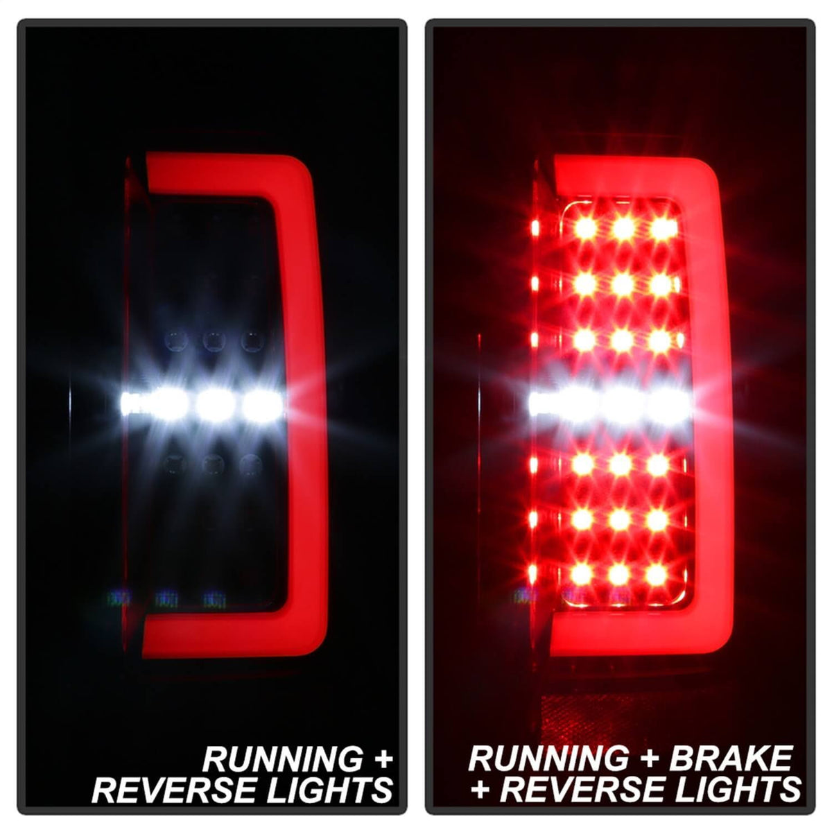 Black Smoke LED Tail Lights Y2556