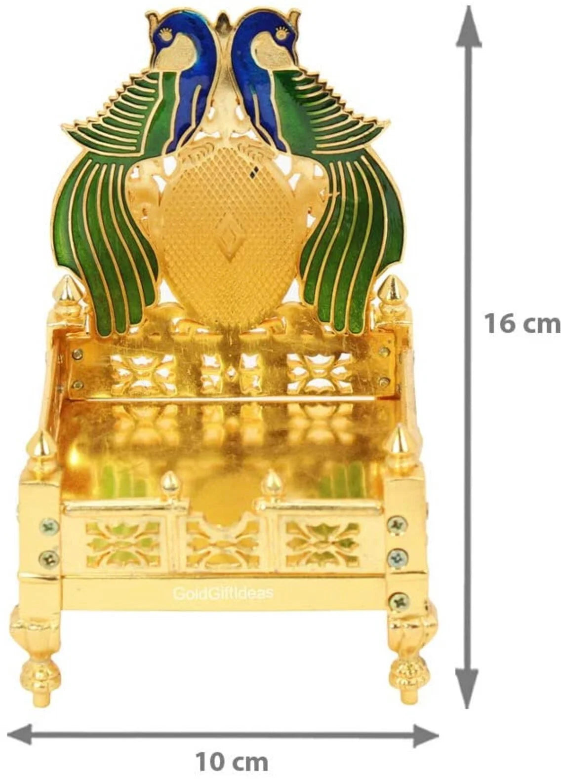 Metal Peacock Design Singhasan (Pack of 5) O6275
