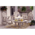 Caribbean Blue Wood Rocking Adirondack Chair G25546