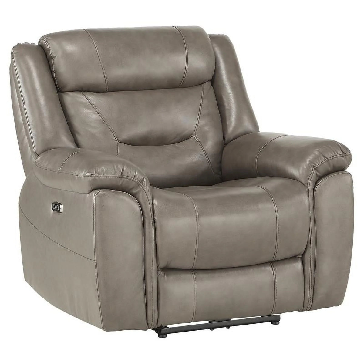 Brown Top Grain Leather Power Reclining Chair W53603