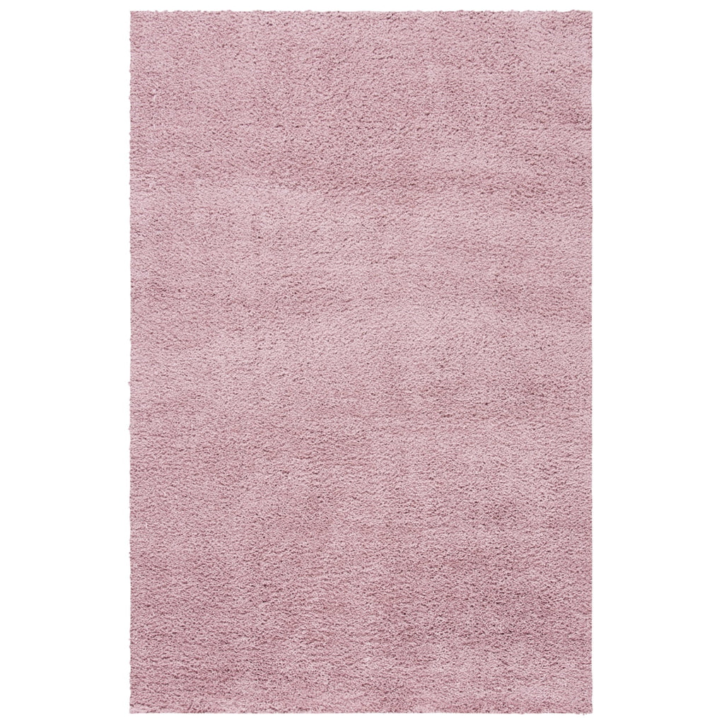 Pink Plush Shag Area Rug D718