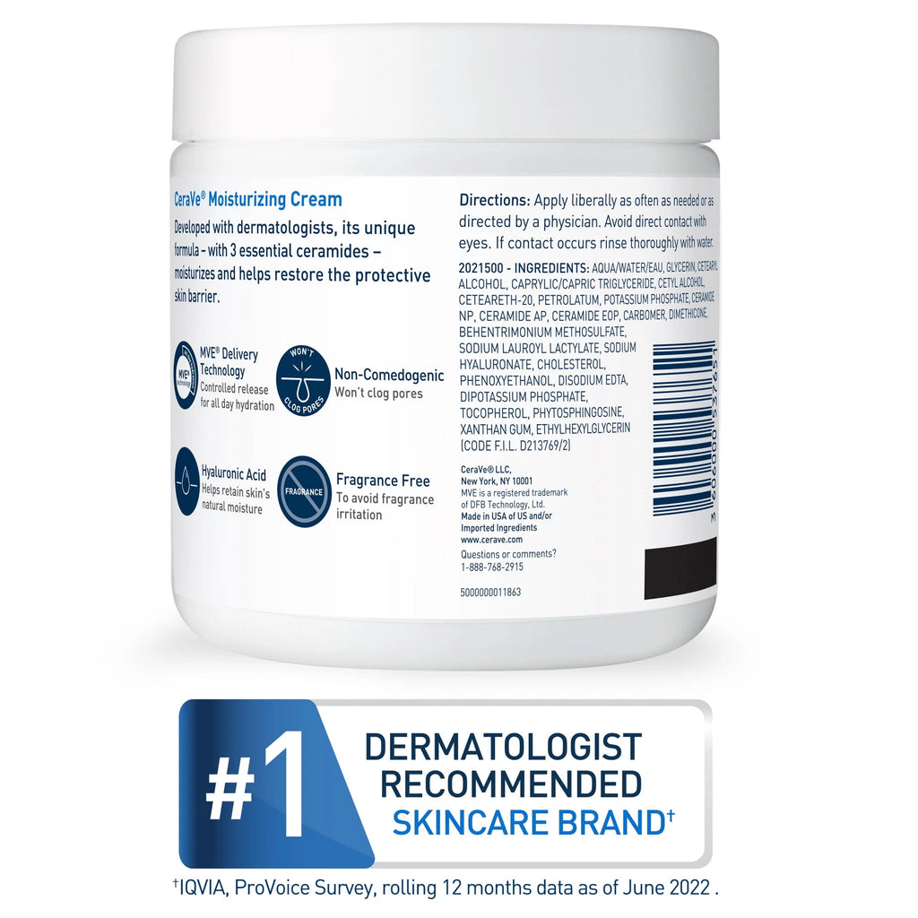 Moisturizing Cream Face & Body Moisturizer 12 oz E979