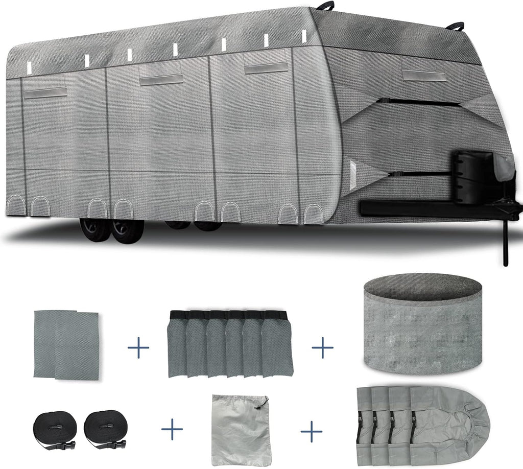 6 Layers Windproof Anti-Scratch UV Resistant Travel Trailer Cover V176