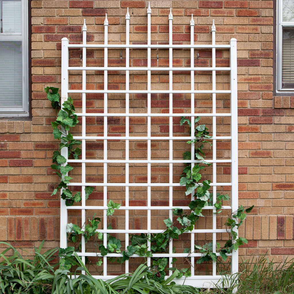 White Vinyl Wall Trellis Z9941