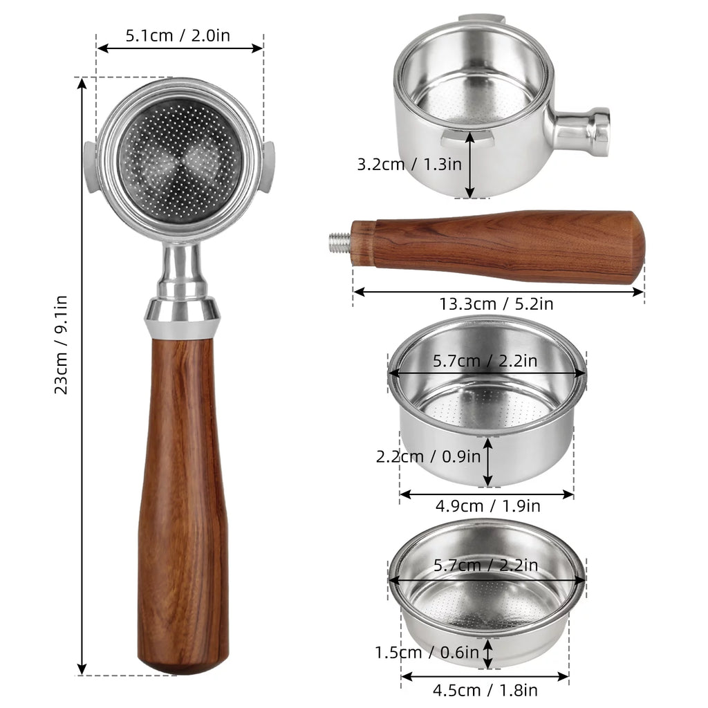 51mm Coffee Espresso Handle with Filter L1501