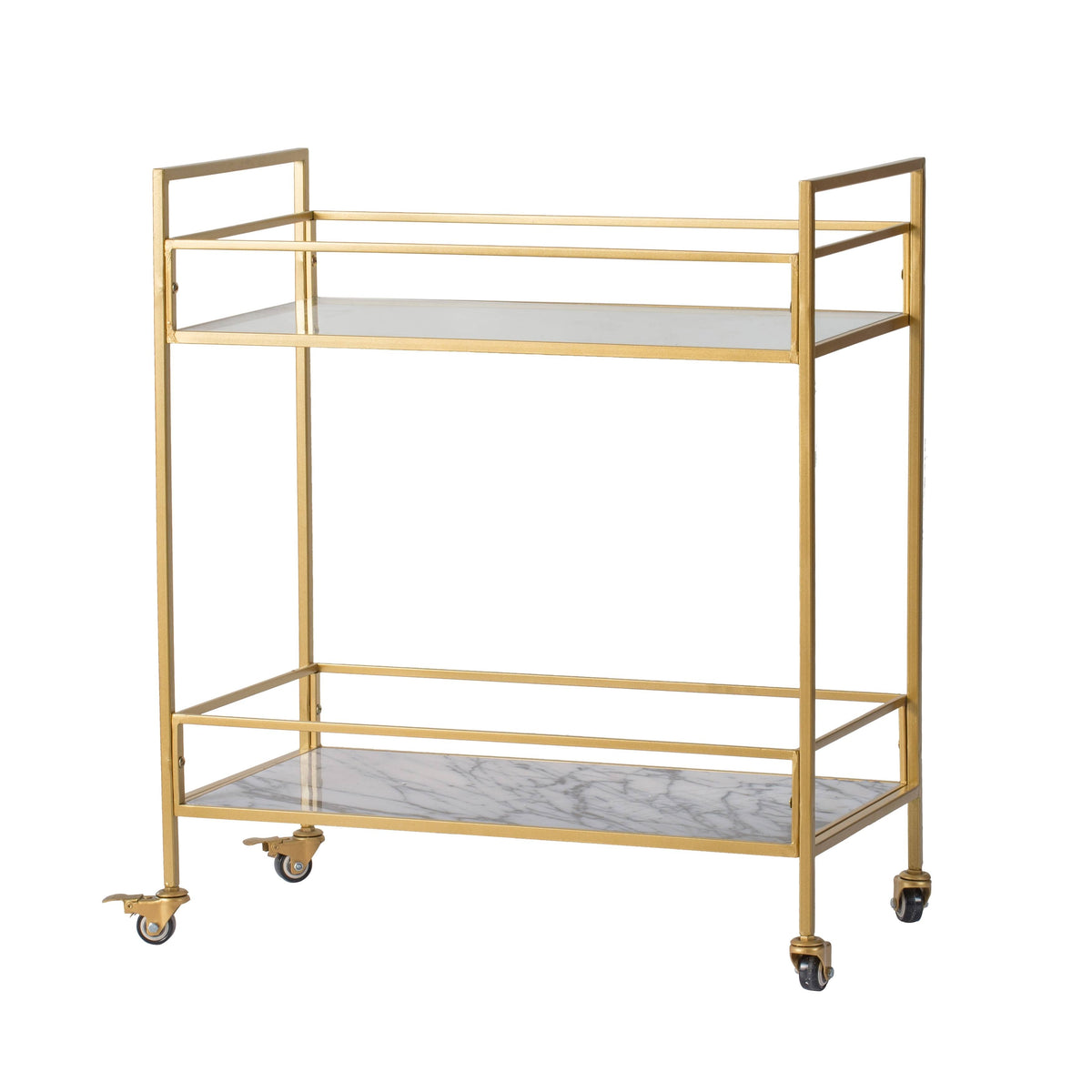Polished Gold Iron Cart R171