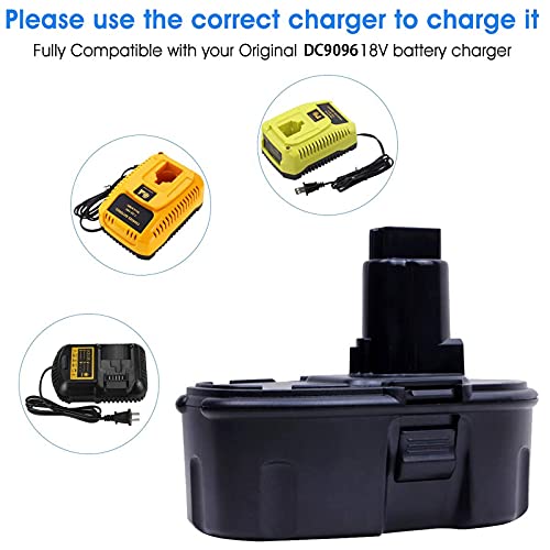 2-Pack 4500mAh Replacement Battery Compatible with Dewalt 18V Battery Cordless Drill Drivers T356