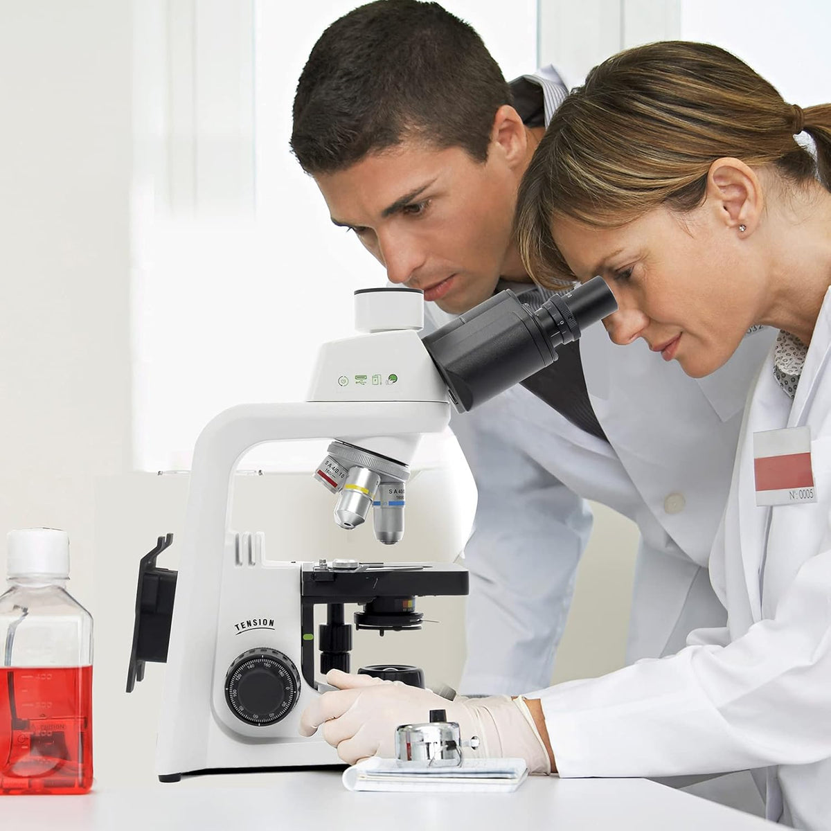 Compound Microscope 40X-2500X Magnification Trinocular G76275