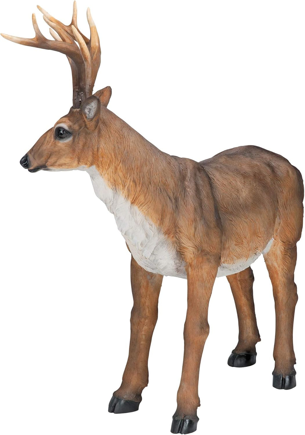 28 Inches Long Brown Handcast Polyresin Deer Statue K778590