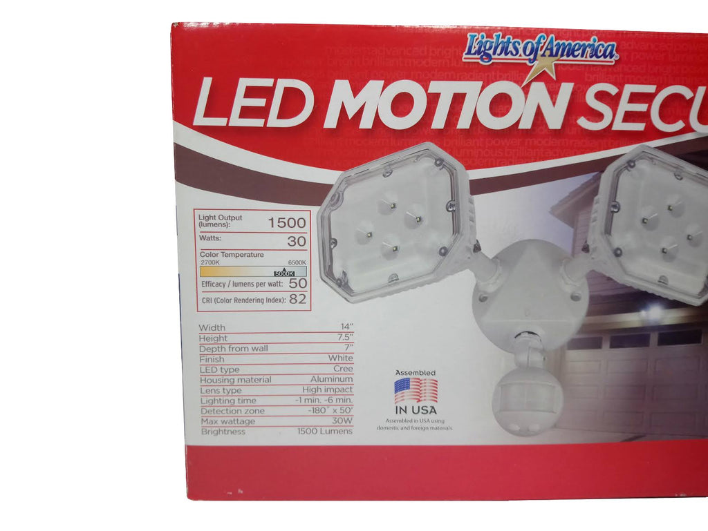 Outdoor Dual Head Motion Sensor LED Security Light K5973
