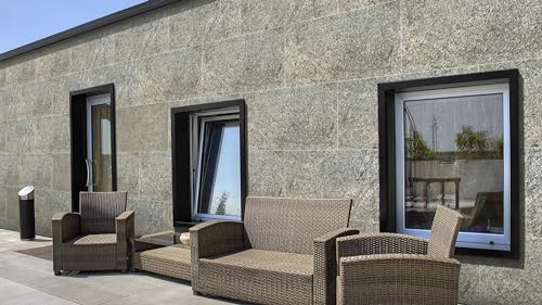 Stone Veneer Wall Panels, Extra Large 3 x 2 ft Tiles, Real Stone, Indian Autumn Rustic, Single Panel, Covers 5.8 sq ft Q67816