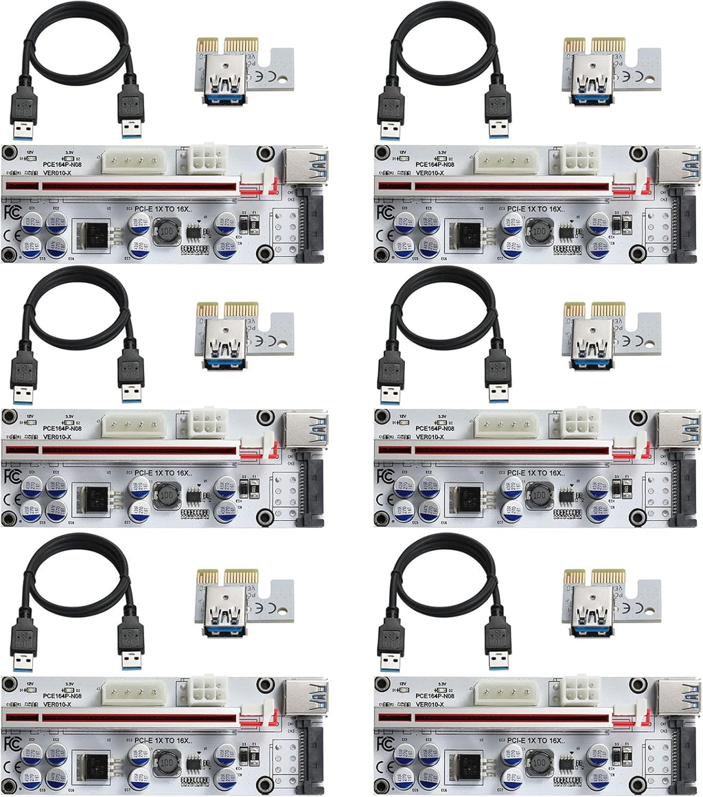 PCI-E 1X to 16X Riser Card with 24in USB 3.0 Extension Cable S876444