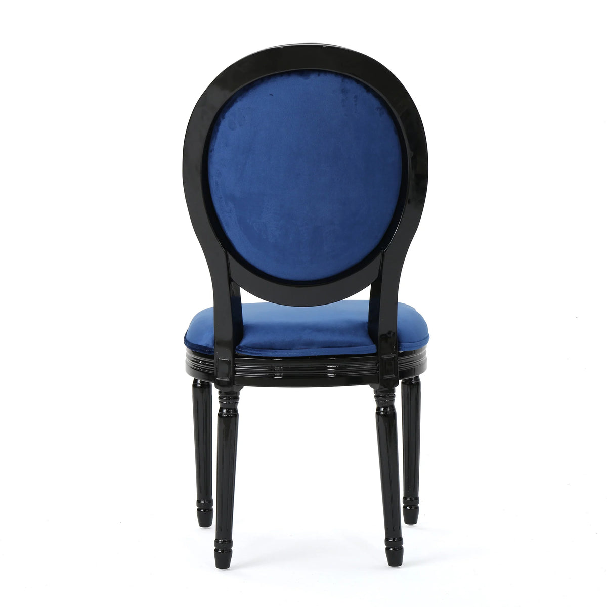Velvet Dining Chairs Set of 4 Navy Blue O748