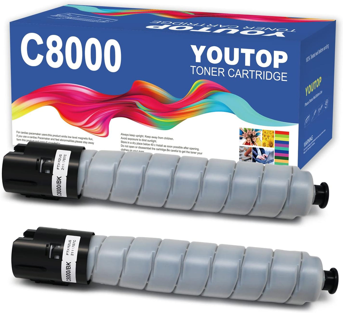 Black Toner Cartridge 2 Pack T508394