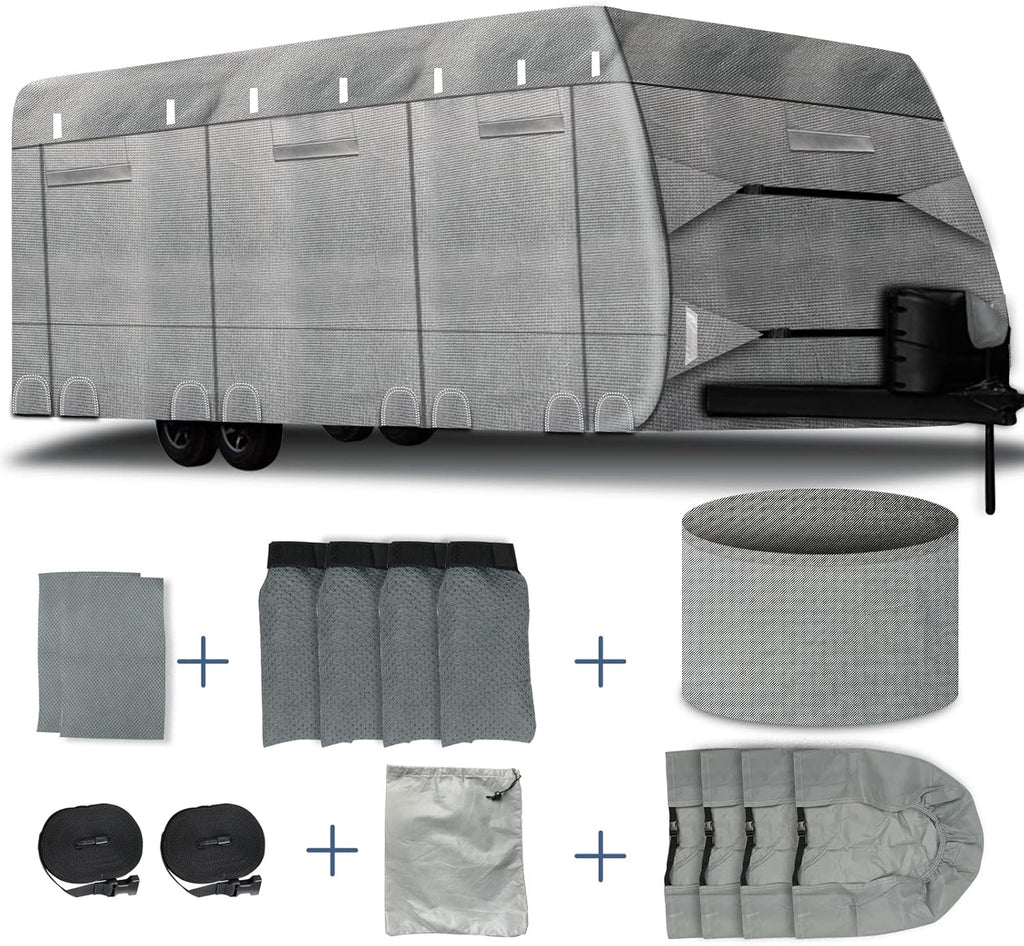 6 Layers Windproof Anti-Scratch UV Resistant Travel Trailer Cover V176