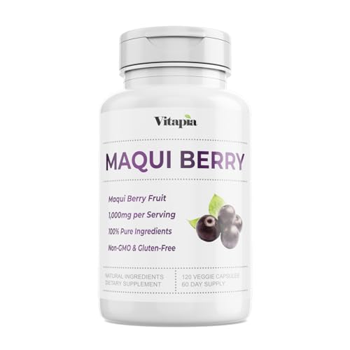 Maqui Berry 1000mg Vegan Friendly Non-GMO Gluten-Free 120 Veggie Capsules V99630