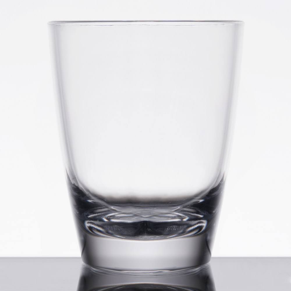 3 oz. San Plastic Triangle Dessert Glass M546