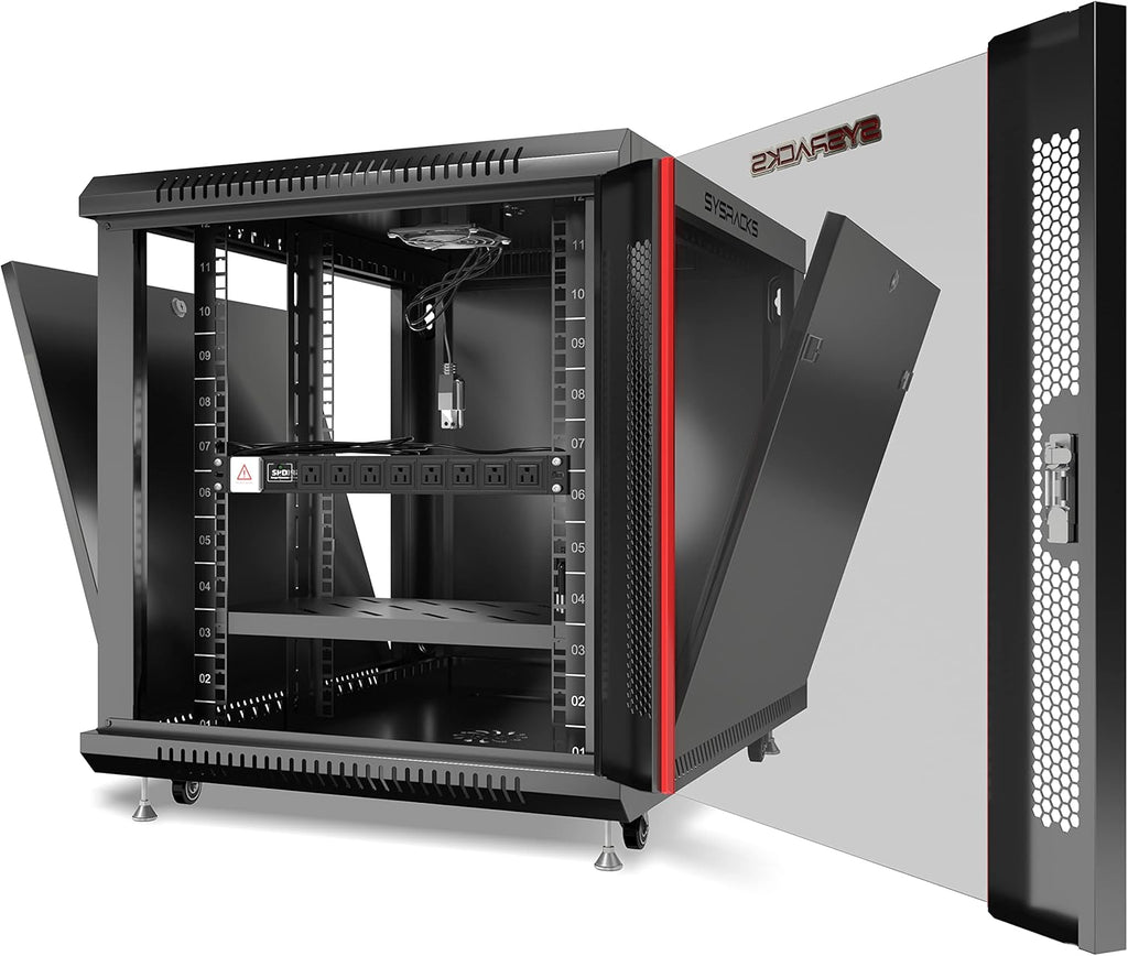 12 U 35 Inch Deep Locking Server Rack Cabinet C45366