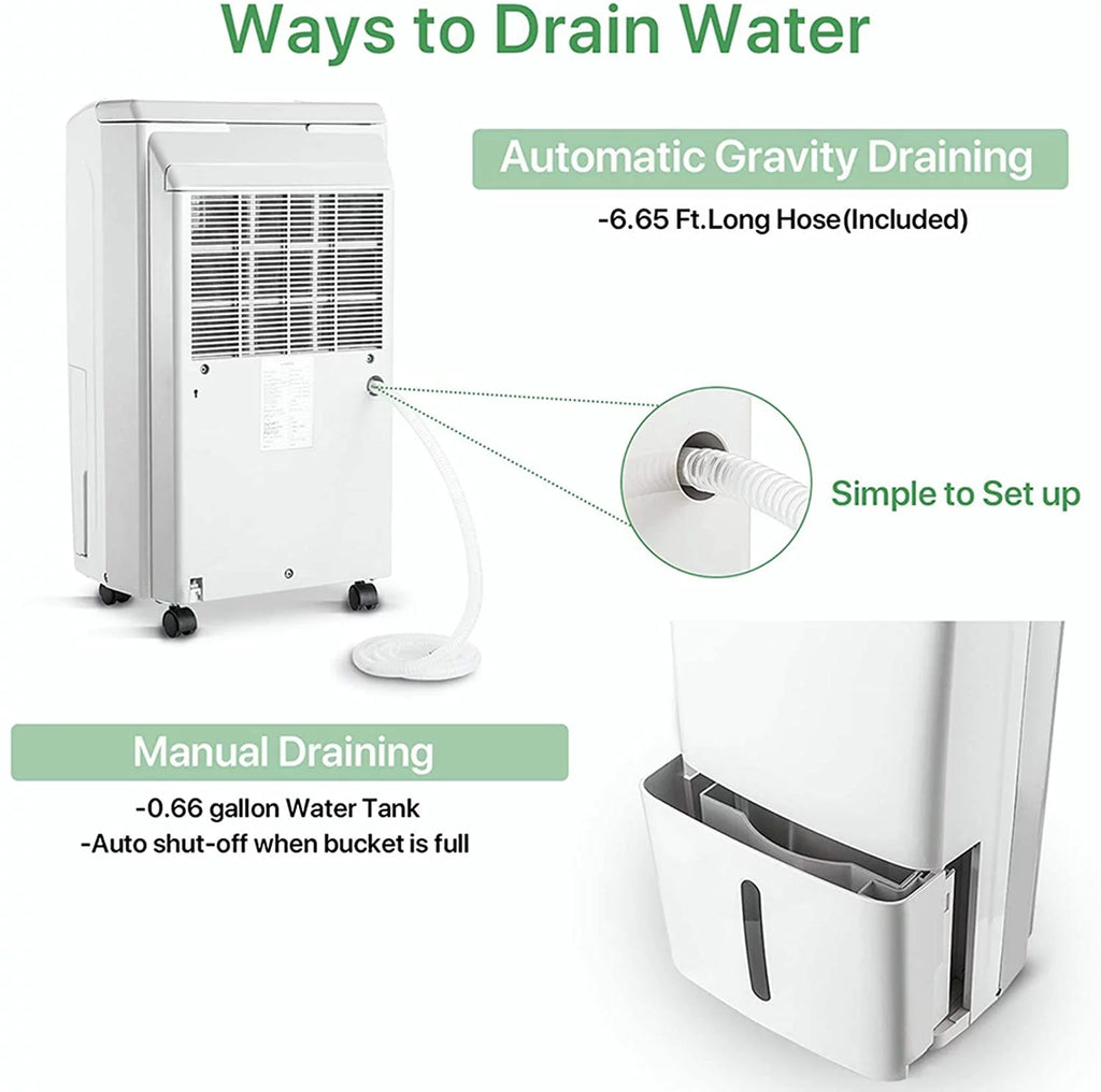 34 Pints Dehumidifier with Drain Hose K426550