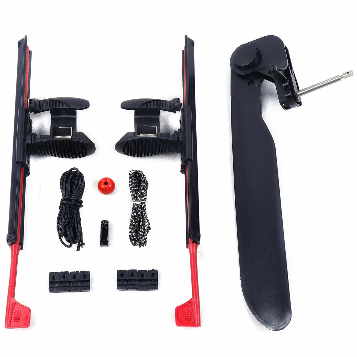 2Pcs Adjustable Kayak Foot Braces Pedals with Rudder Foot Control System Z458158