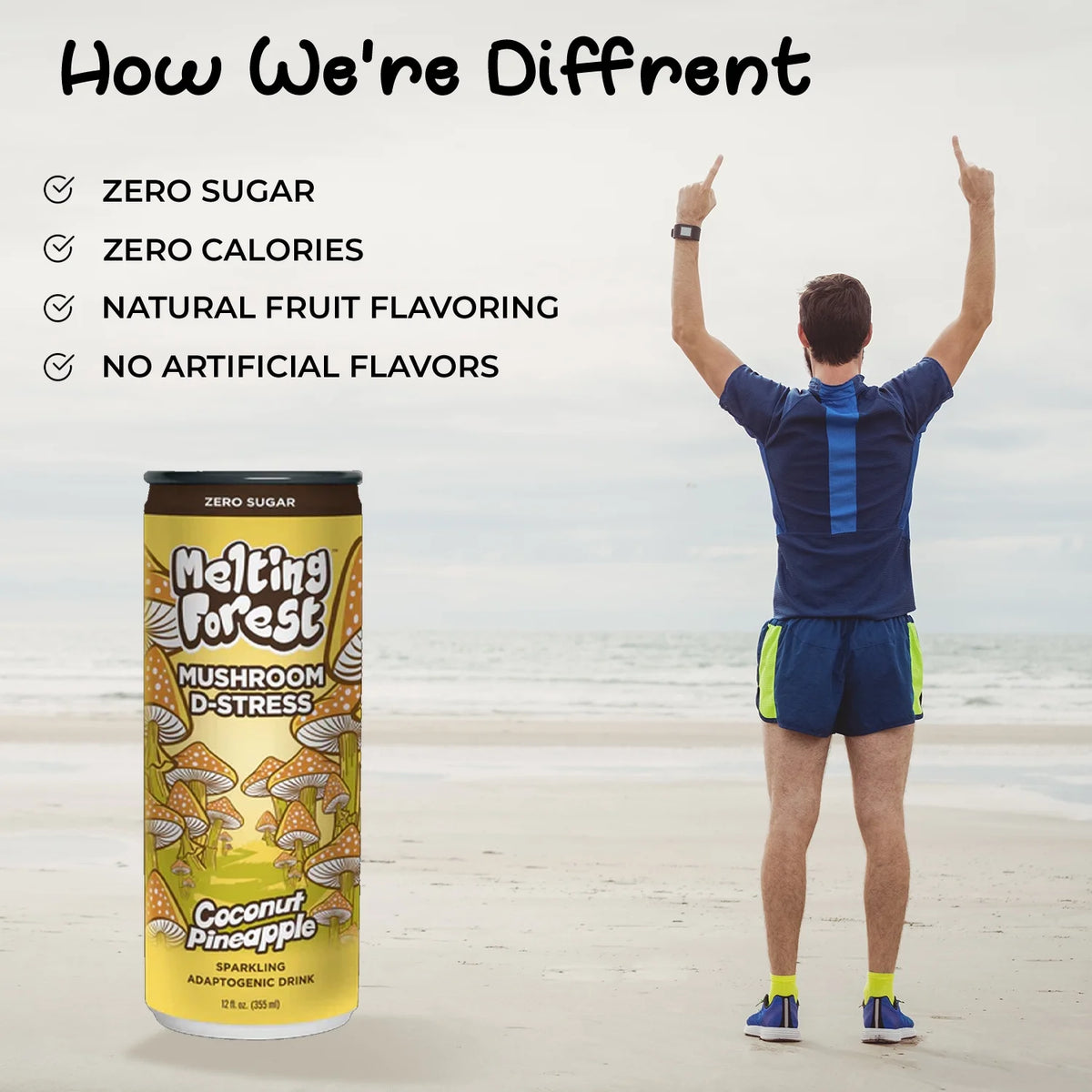 Coconut Pineapple Flavored Mushroom Sparkling Water Y57782