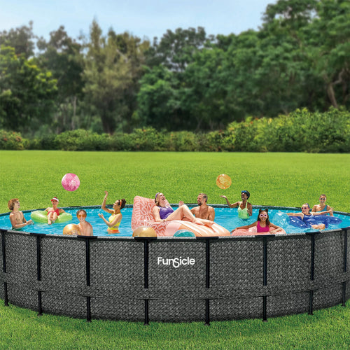 24' x 52" Round Above Ground Swimming Pool C89163