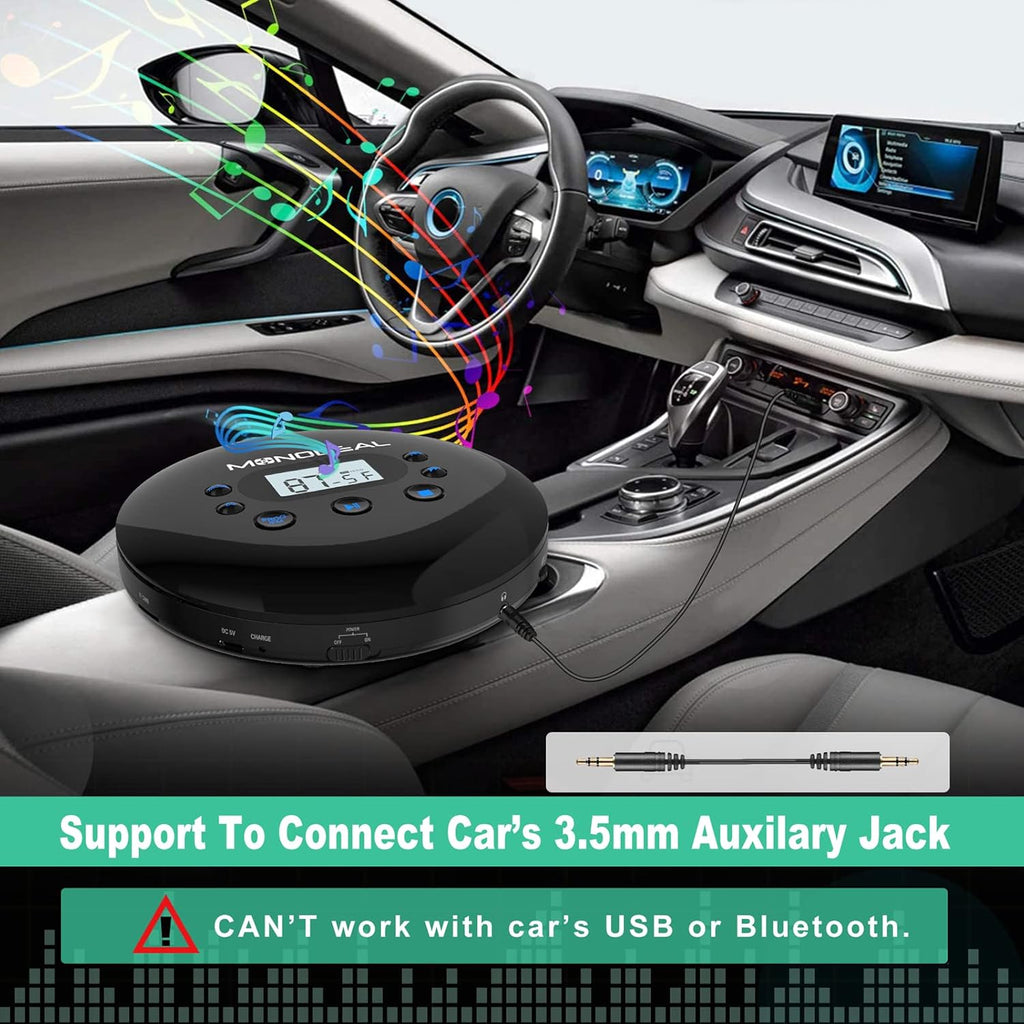 Portable CD Player with FM Transmitter E834383