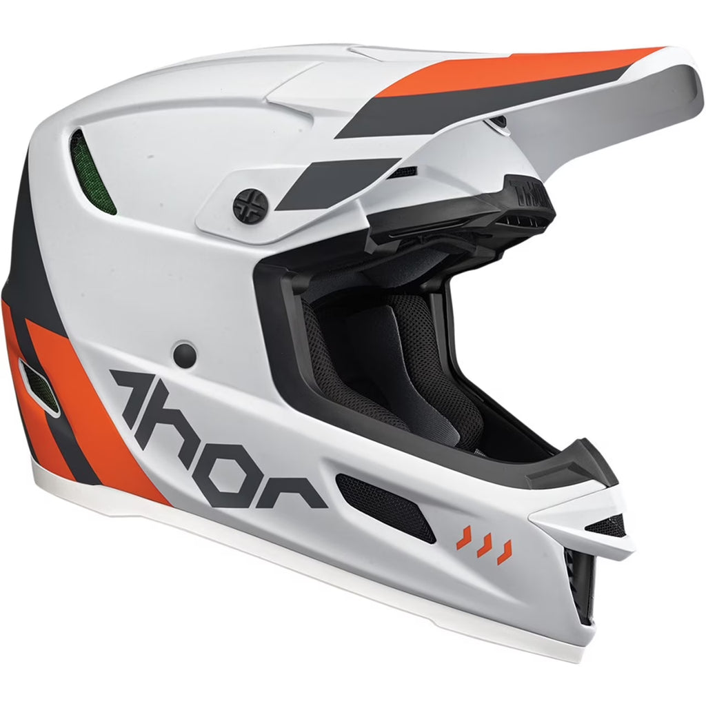 Offroad Motocross Dirt Bike Helmet - Gray/Orange - X-Small A59676