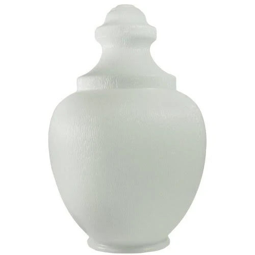 White UV Resistant Acrylic Street Lamp Globe 23 in High C3334